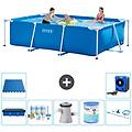 - piscina fuori terra rettangolo 300x200x75 cm blu include accessori coordinati a236