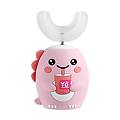 spazzolino elettrico dam electronics bambini forma u silicone rosa ipx7 usb