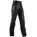 a-pro pantaloni pelle jeans classico 5 tasche moto custom chopper nero 30