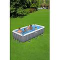 piscina fuori terra tubolare power grigio scuro l int 3. 82 x 1. 81 m