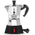 moka elettrica 2 tazze elettrika silver e black 0007290 np