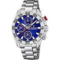 orologio cronografo bambino junior argentato/acciaio f20457/2
