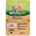 premium cat adult umido bustine in gelatina 70 gr petto di pollo con prosciutto di pollo confezione