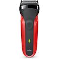 series 3 300s foil shaver trimmer rasoio elettrico da barba rosso
