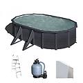 kea ovale 500x300x120cm piscina fuori terra in acciaio