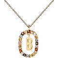collana donna lettera b new letters co01-261-u