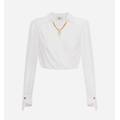 camicia con dettaglio gioiello