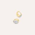 orecchini a cerchio claire oro giallo cubic zirconia collezione claire oro giallo