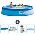 - piscina fuori terra in giro 396x396x84 cm blu include accessori coordinati cb1