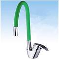 trade shop traesio rubinetto miscelatore girevole per lavandino lavello cucina colore canna verde