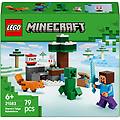 avventura di steve nella taiga minecraft include personaggi e accessori set costruibile 21583