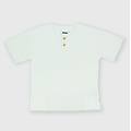 t-shirt serafino in jersey da bambino bianco taglia 6