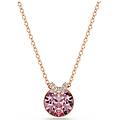 SWAROVSKI pendente bella v taglio round rosa placcato color oro rosa os