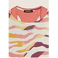 set t-shirt cropped multicolore e canotta coral+zebraanimaliermulticolor donna small