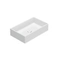 lavabo da appoggio in ceramica 60x37 cm globo forty3 fo062bi bianco ceramica
