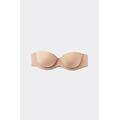 reggiseno a fascia giada in microfibra donna naturale taglia 3e