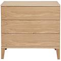 comò scandinavo 3 cassetti legno chiaro freddy