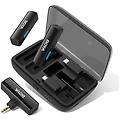 boyalink sistema microfonico wireless da bavero usb-c lightning e connettore trs da 3 5 mm nero