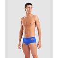 shorts da bagno uomo neon blue-fluo orange