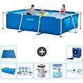 - piscina fuori terra rettangolo 300x200x75 cm blu include accessori coordinati a240