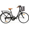 bicicletta da città. city classic 26. unisex. momabikes. nero
