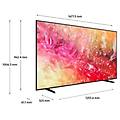 tv crystal uhd 4k 75 ue75du7170uxzt smart tv wi-fi black 2024 processore crystal 4k 4k upscaling