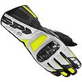 guanti moto in pelle racing str-5 nero bianco giallo taglia 3xl