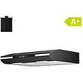 cappa da incasso motore dc 320 m3/h 60cm filtro carbone led touch nera