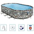 set piscina power steel comfort jet series ovale 610x366x122cm