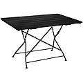 tavolo bavaria rettangolare 120x80x74 cm (lxlxh) piano tavolo nero struttura nero rettangolare
