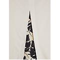 t-shirt donna con inserto posteriore stampa tropical white-b&w allover flower donna small