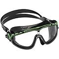 occhialini nuoto skylight nero verde con lenti trasparenti