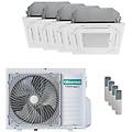 condizionatore cassetta act quadri split 9000+9000+9000+12000 btu inverter a++ unità esterna