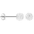 orecchini lobo crystal gold oro bianco cristallo collezione crystal gold oro bianco