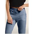 FREDDY pantaloni sportivi cropped con risvolto e strass ashley blue donna small