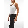 leggings n. o. w. vita media in jersey stretch ecosostenibile nero donna xxs