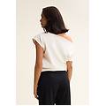 felpa senza maniche con scollo ampio cannoli cream donna extra large