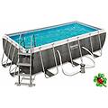 - piscina fuoriterra power steel rettangolare rattan 412x201x122cm #56722