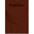 top sportivo con coppe e inserti a spina di pesce brandy brown donna medium/large