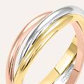 fede classica 1. 98 mm oro tricolore collezione fede fantasia 750/1000 tricolore
