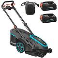 powermax duo 46/36v p4a tagliaerba a batteria 2x18v 2. 5ah taglio 46 cm
