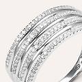 anello fascia sophia oro bianco diamante collezione sophia misura 56 oro bianco