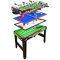 mandelli calcetto con aste telescopiche 4 in 1 calcetto biliardo ping pong e hockey