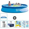 - piscina fuori terra in giro 396x396x84 cm blu include accessori coordinati cb22