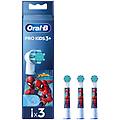oral-b testine di ricambio pro kids x3 spiderman