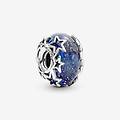 charm vetro di murano blu con stelle 790015c00