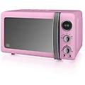 retro sm22030lpneu microonde digitale 20l 800w rosa