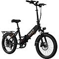 bicicletta elettrica rusher 250w 48v 12. 8ah 20x3 nera freno disco
