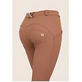 pantaloni push up wr. up 7/8 superskinny vita alta similpelle raw umber donna medium