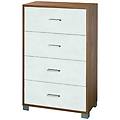- cassettiera con 4 cassetti di design moderno cm 70 l x 41 p x 112 h